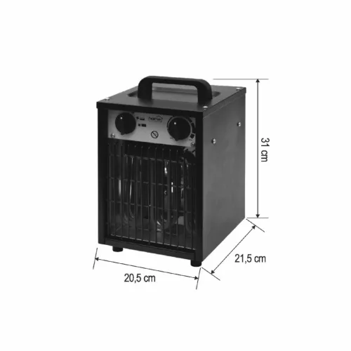 FKI3 HOME FKI3 hordozható ventilátoros fűtőtest, max. 3000 W, 2 fokozat, termosztát, IPX4, dupla fa