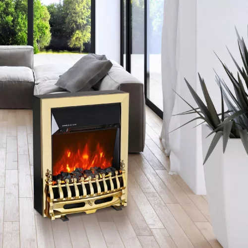 FKK25G HOME FKK25G szabadon álló elektromos látványkandalló, max. 2000 W, LED lángeffekt, 2 fokozat