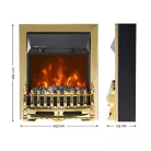 FKK25G HOME FKK25G szabadon álló elektromos látványkandalló, max. 2000 W, LED lángeffekt, 2 fokozat