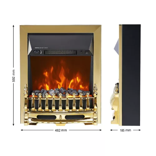FKK25G HOME FKK25G szabadon álló elektromos látványkandalló, max. 2000 W, LED lángeffekt, 2 fokozat