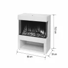 FKK28 HOME FKK28 szabadon álló elektromos látványkandalló, max. 1800 W, 2 fokozat, LED lángeffekt, 