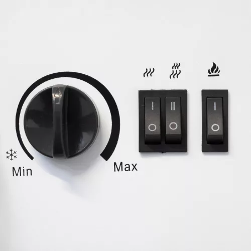 FKK28 HOME FKK28 szabadon álló elektromos látványkandalló, max. 1800 W, 2 fokozat, LED lángeffekt, 