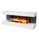 FKK_10 Home FKK 10 szabadon álló elektromos kandalló, panoráma, 1000W/2000W, fehér, 8 tűztér világí
