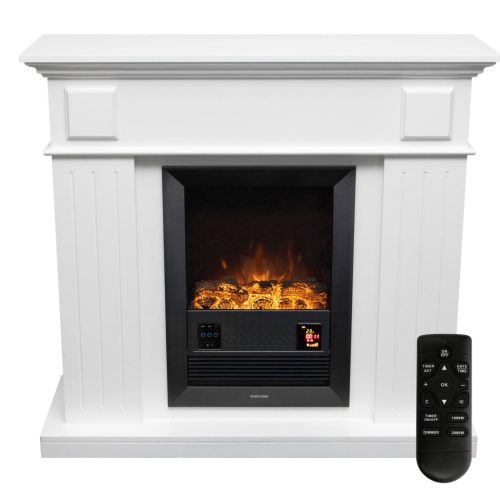 FKK_18 Home FKK 18 szabadon álló elektromos kandalló, 1000W/2000W, fehér