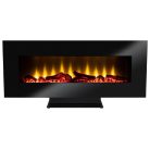 HOME FKK 24 falra szerelhető vagy talpra állítható elektromos látványkandalló, 900W/1800W, heti program, távirányító, fekete