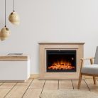HOME FKKF 03 + FKKI 03 KIT FKK Bologna beépíthető elektromos látványkandalló kerettel, sonoma