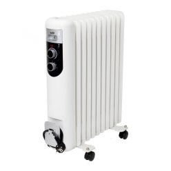   HOME FKOS 11 M elektromos olajradiátor, 800W/1200W/2000W, 11 tagú, fehér