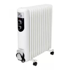 FKOS_13_M Home FKOS 13 M elektromos olajradiátor, 1000W/1500W/2500W, 13 tagú, fehér