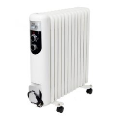   HOME FKOS 13 M elektromos olajradiátor, 1000W/1500W/2500W, 13 tagú, fehér