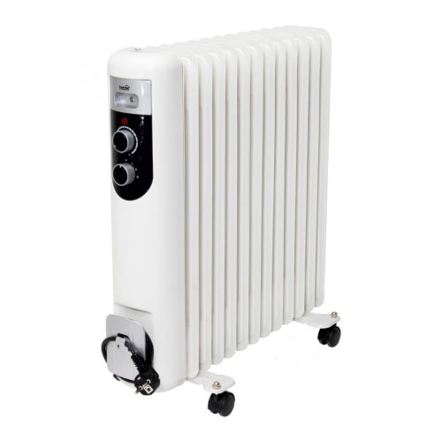 HOME FKOS 13 M elektromos olajradiátor, 1000W/1500W/2500W, 13 tagú, fehér