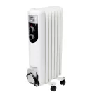 FKOS_7_M Home FKOS 7 M elektromos olajradiátor, 600W/900W/1500W, 7 tagú, fehér
