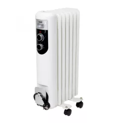 FKOS_7_M Home FKOS 7 M elektromos olajradiátor, 600W/900W/1500W, 7 tagú, fehér