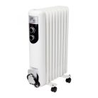 HOME FKOS 9 M elektromos olajradiátor, 800W/1200W/2000W, 9 tagú, fehér