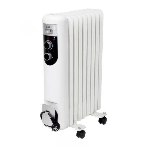 FKOS_9_M Home FKOS 9 M elektromos olajradiátor, 800W/1200W/2000W, 9 tagú, fehér