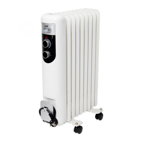 HOME FKOS 9 M elektromos olajradiátor, 800W/1200W/2000W, 9 tagú, fehér