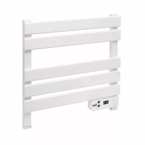 FKTW150W HOME FKTW150W fali elektromos törölközőszárító, 150 W, LED kijelző, IPX4, alumínium, fehér