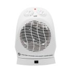 HOME FK 1/O hordozható elektromos ventilátoros fűtőtest, 1000W/2000W, oszcillálás, fehér
