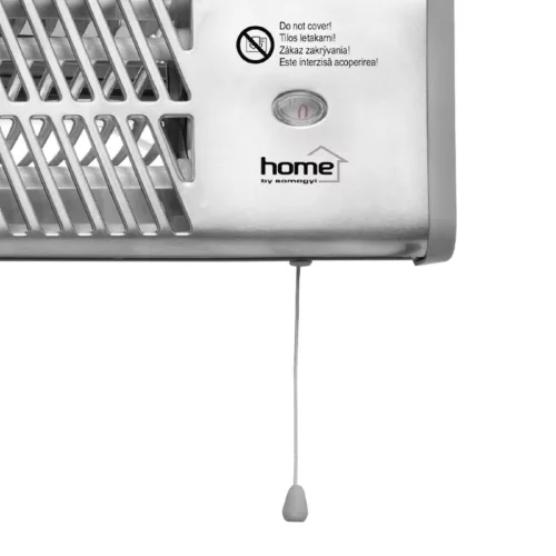 FK_24 Home FK 24 falra szerelhető elektromos karccsöves fűtőtest, 600W/1200W,  IPX4 védelem, ezüst