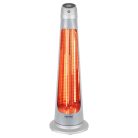 HOME FK 252 álló elektromos karbon és halogén kombinált fűtőtest, 1200W/1200W, IPX4 védelem, távirányító, ezüst