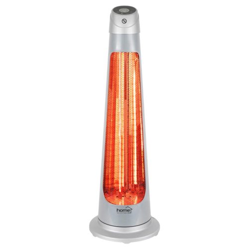 HOME FK 252 álló elektromos karbon és halogén kombinált fűtőtest, 1200W/1200W, IPX4 védelem, távirányító, ezüst