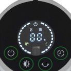 HOME FK 252 álló elektromos karbon és halogén kombinált fűtőtest, 1200W/1200W, IPX4 védelem, távirányító, ezüst