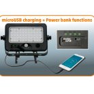 FLP_1100_SOLAR Home FLP 1100 SOLAR, szolárpaneles LED reflektor, PIR mozgásérzékelő, 1100 lm, 6000 