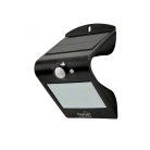 HOME FLP 2/BK SOLAR napelemes LED lámpa, 120° mozgásérzékelő, időjárásálló, 1,5 W, 200 lm, elöl 6000 K, hátul 3000 K