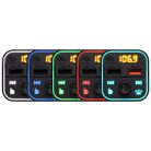 SAL FMBT 18RGB autós kihangosító és töltő, 5 in 1, FM modulátor, dupla USB gyorstöltő, feszültségmérő, basszus-kiemelés gomb