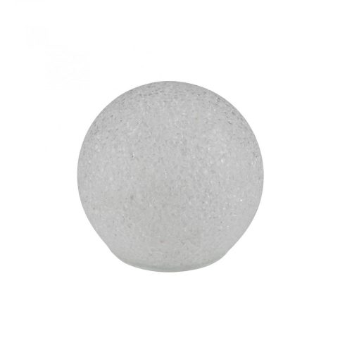 HOME GLE 12/WW EVA gömb dekoráció, 1db melegfehér LED, beltéri kivitel, 12 cm-es átmérő, elemes tápellátás