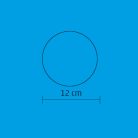 HOME GLE 12/WW EVA gömb dekoráció, 1db melegfehér LED, beltéri kivitel, 12 cm-es átmérő, elemes tápellátás