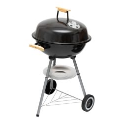 GR02 Home GR02 fedeles gömbgrill, faszén, faszénbrikett, zománcozott acél tűztér, krómozott acél ro