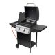 GRG02 Home GRG02 gázgrill, 2 főégővel, 1 oldalégővel, 3,2 kW égőnkénti teljesítmény, 440x400 mm süt
