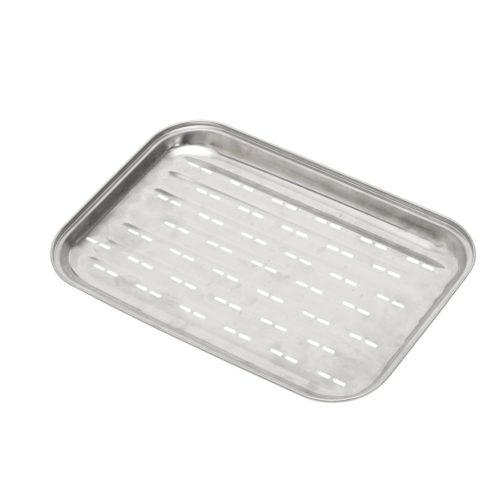 GRT07 Home GRT07 BBQ rozsdamentes fém tálca, 345×242×25mm