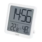 HOME HC17 páratartalom és hőmérséklet mérő ébresztőóra, prémium LCD kijelzővel, hűtőszekrényre, bútorra, falra helyezhető