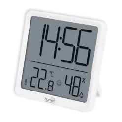   HOME HC17 páratartalom és hőmérséklet mérő ébresztőóra, prémium LCD kijelzővel, hűtőszekrényre, bútorra, falra helyezhető