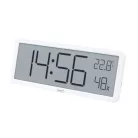 HC18 HOME HC18 páratartalom és hőmérséklet mérő ébresztőóra, prémium LCD kijelzővel, bútorra, falra