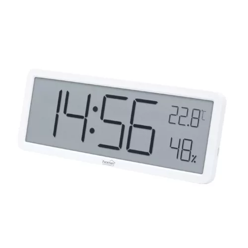HC18 HOME HC18 páratartalom és hőmérséklet mérő ébresztőóra, prémium LCD kijelzővel, bútorra, falra