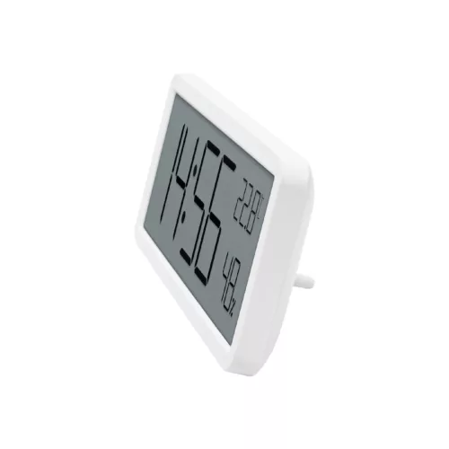 HC18 HOME HC18 páratartalom és hőmérséklet mérő ébresztőóra, prémium LCD kijelzővel, bútorra, falra