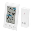 HOME HCW 01 időjárás-állomás külső jeladóval, várható időjárás-szimbólumok, ébresztés szundi funkcióval, maximum és minimum értékek kijelzése
