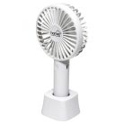 HOME HF 9/WH kézi, tölthető ventilátor, 4 W, 10 cm-es lapátátmérő, 3 fokozat, 1200 mAh Li-ion akkumulátor, asztali tartó, fehér