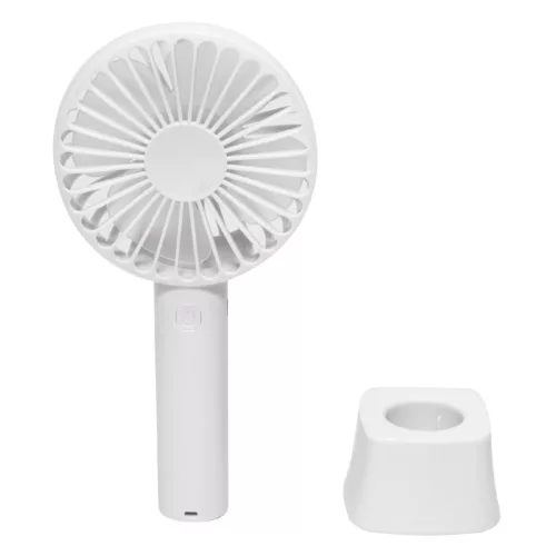 HF_9_WH Home HF 9/WH kézi, tölthető ventilátor, 4 W, 10 cm-es lapátátmérő, 3 fokozat, 1200 mAh Li-i