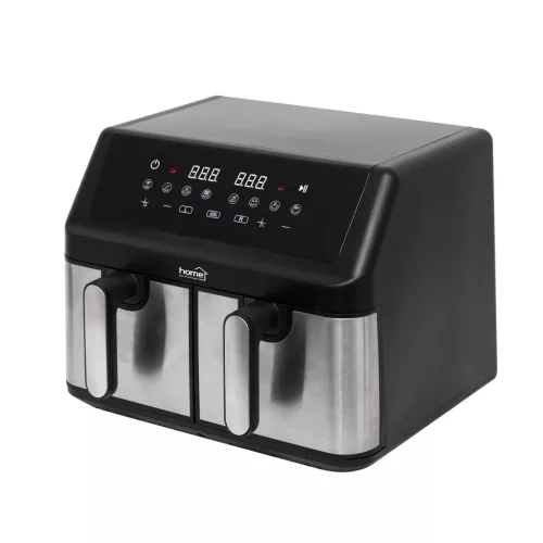 HGAF29 HOME HGAF29 duplakosaras forrólevegős sütő, 2 x 4,5L, 2000 W, digitális vezérlés, 8 féle üze