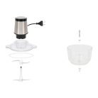 HOME HGAP15 aprító, 400 W, 1,8 L üvegtál, 2 gomb, 2 sebességfokozat, STOP funkció, túlmelegedés elleni védelem, 2 kg