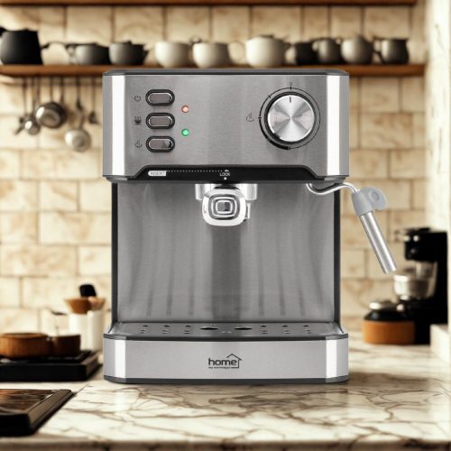 HGPR15 HOME HGPR15 presszókávé főző, 15bar, inox, tejhabosítás, elektronikus vezérlés, automatikus 