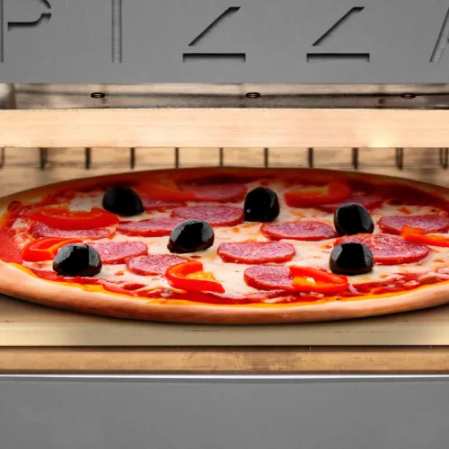 HGPZ02 HOME HGPZ02 elektromos pizzakemence, 2000W, max. 380 °C, IPX4 védelem, 33x33 cm sütési felül