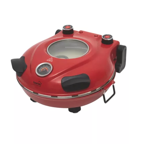 HGPZ30 HOME HGPZ30 elektromos pizzasütő, 1200W, max. 430 °C, mechanikus hőmérő, pizzakő, duplafalú 