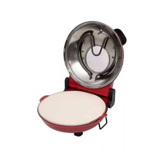 HGPZ30 HOME HGPZ30 elektromos pizzasütő, 1200W, max. 430 °C, mechanikus hőmérő, pizzakő, duplafalú 