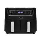 HG_AF_24 Home HG AF 24 air fryer, forrólevegős fritőz, 2 X 3,8 literes, 6-féle üzemmód, 2460 W, MEA