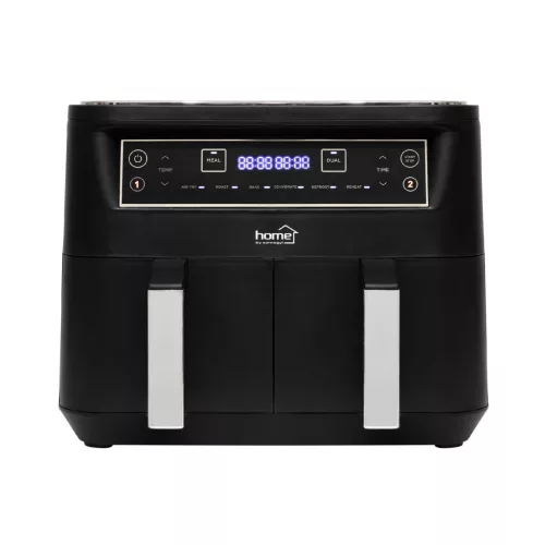 HG_AF_24 Home HG AF 24 air fryer, forrólevegős fritőz, 2 X 3,8 literes, 6-féle üzemmód, 2460 W, MEA