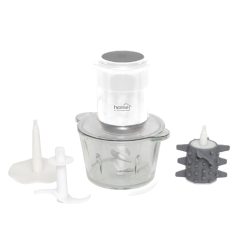 HG_AP_18 Home HG AP 18 aprító, teljesítmény 400 W, 1,8 literes üvegtál, 4-élű rozsdamentes kés, STO